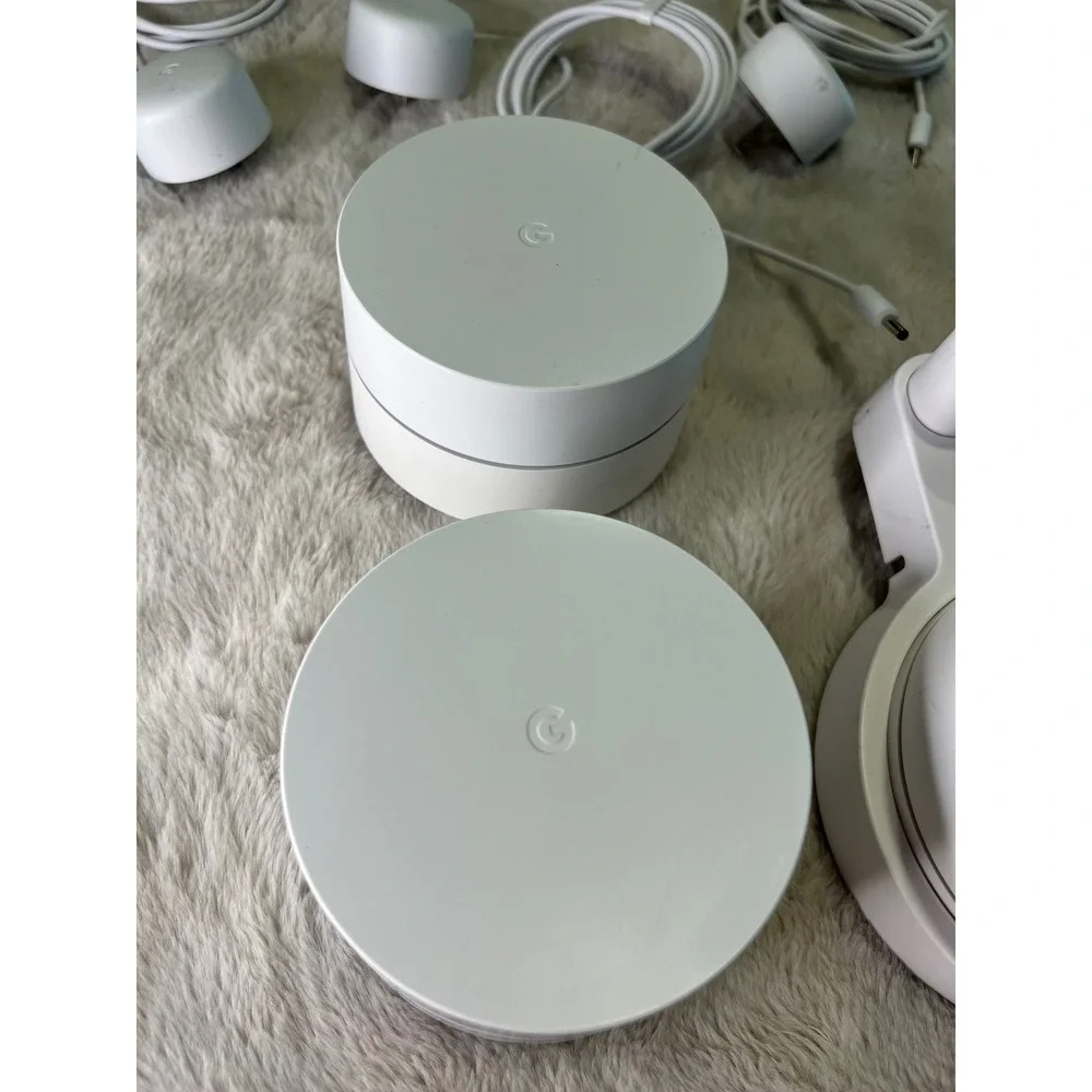 Google WiFi AC-1304 Mesh System 5-Pack with Wall Mount White
